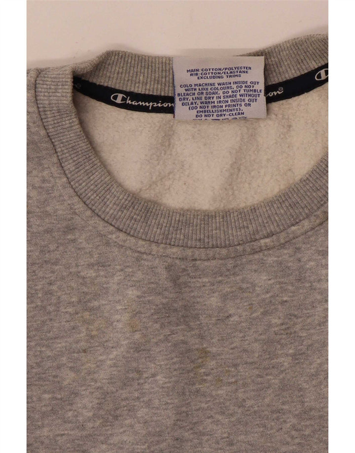 Pulover pentru femei Champion Crop Graphic Pulover UK 14 Medium Gri Flecked