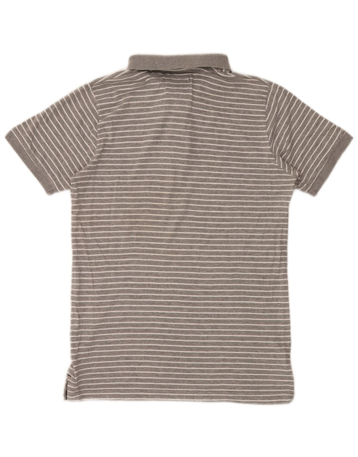 Tricou polo Woolrich pentru bărbați, bumbac cu dungi gri mici