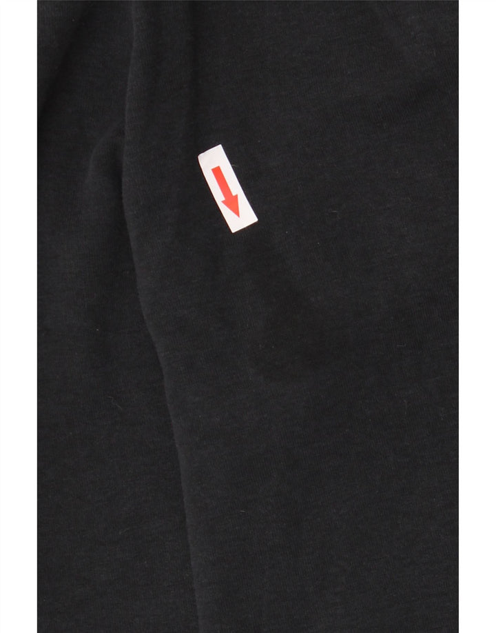 Pantaloni de trening Capri Nike pentru femei UK 14, bumbac mediu negru