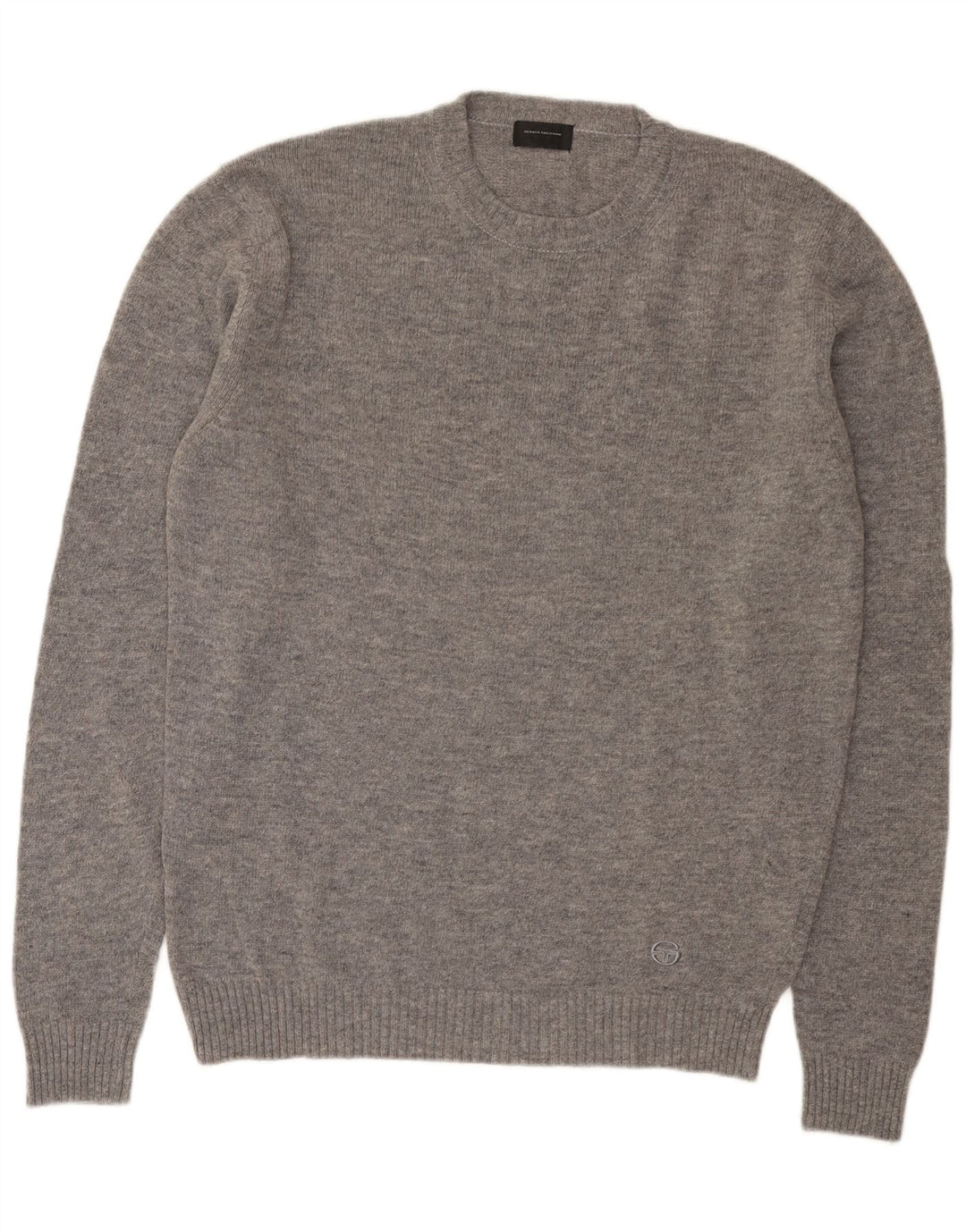 Sergio Tacchini Pulover pentru bărbați cu gât crew, 2XL, lână gri