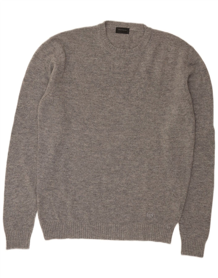 Sergio Tacchini Pulover pentru bărbați cu gât crew, 2XL, lână gri