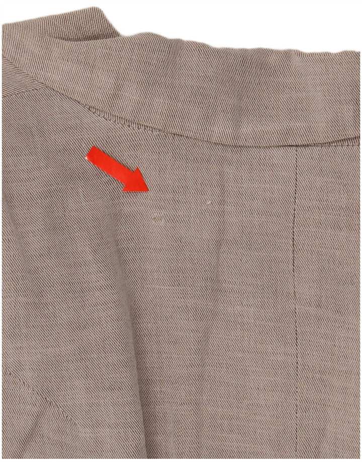 Jachetă Blazer deschisă pentru femei Zara UK 12, bumbac gri mediu
