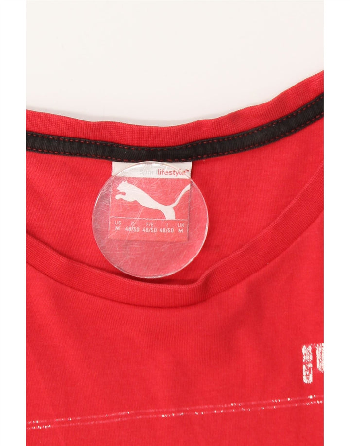 Tricou grafic Puma pentru bărbați Top Medium Red