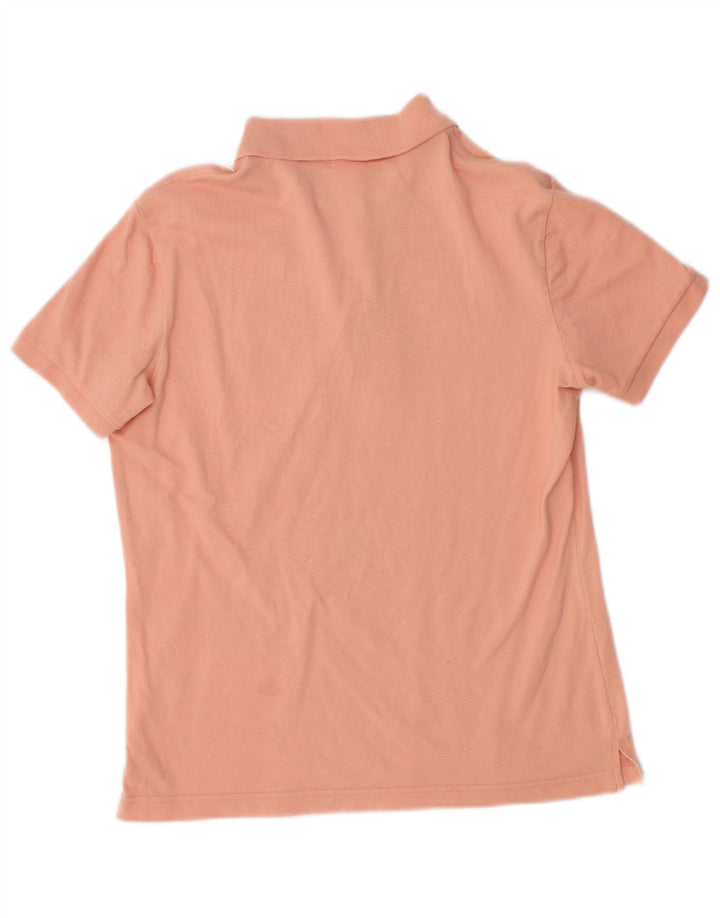 Tricou polo Lacoste pentru femei UK 12, bumbac roz mediu