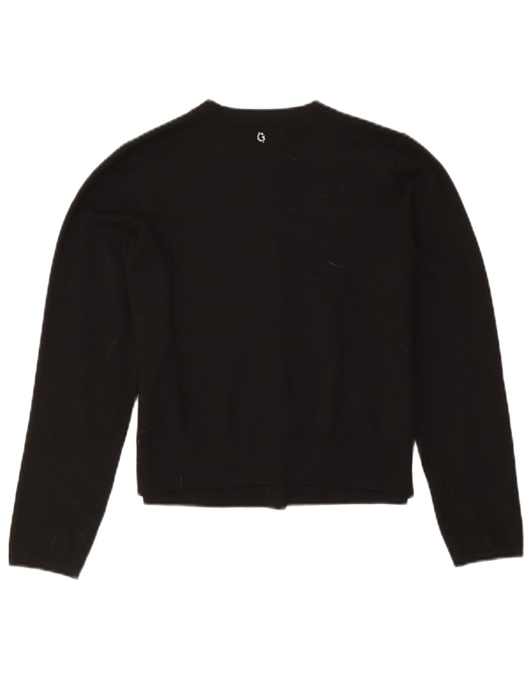 Pulover Crop Cardigan Guess pentru femei UK 12 Poliester mediu negru
