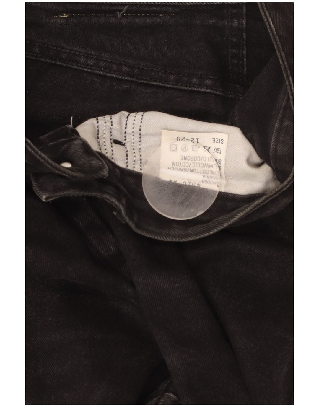 Blugi conici LEE pentru femei cu talie înaltă US 12 mare W29 L29 bumbac negru