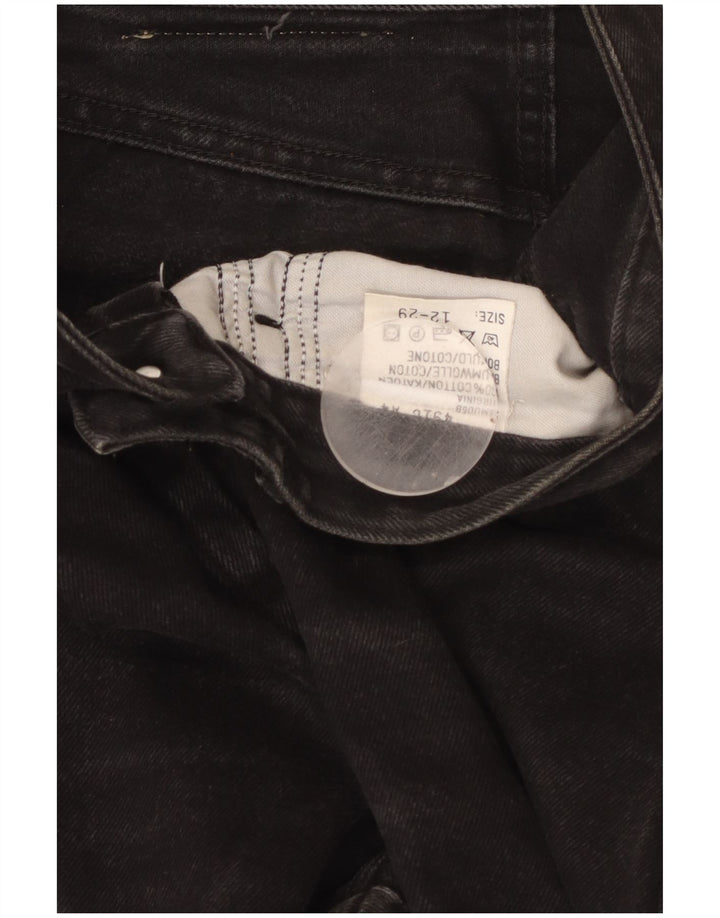 Blugi conici LEE pentru femei cu talie înaltă US 12 mare W29 L29 bumbac negru