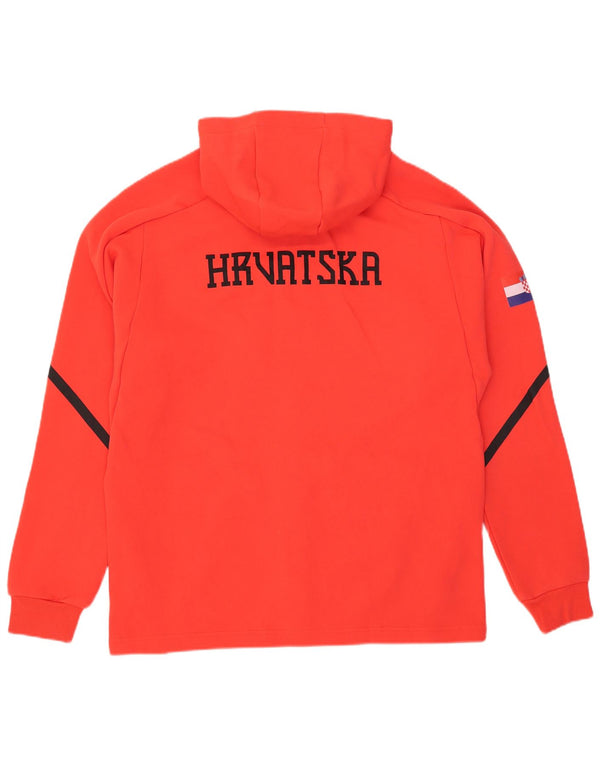 Pulover pentru bărbați Adidas Graphic Zip Hoodie XL, bumbac roșu