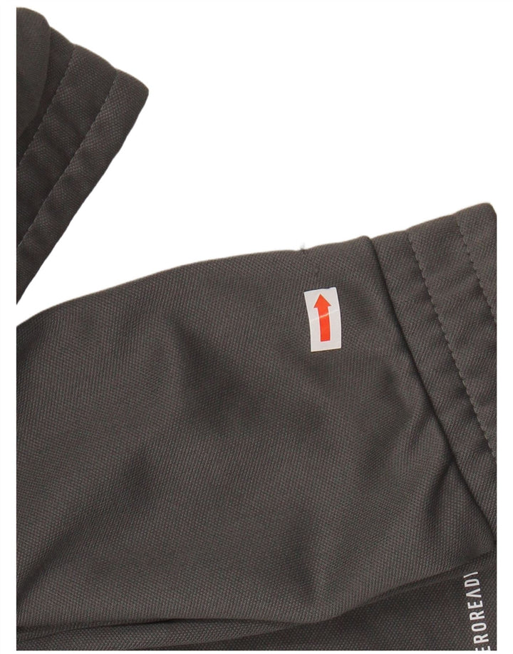 Top de trening ADIDAS Aeroready, cu fermoar și gât, pentru femei, UK 20/22 XL, gri