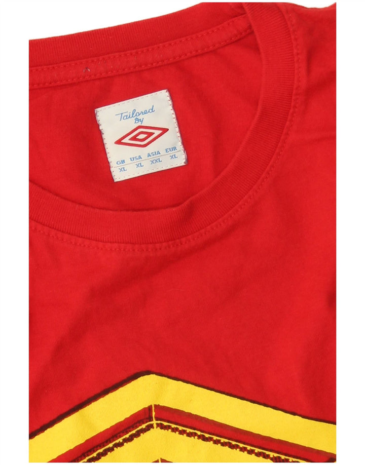 Tricou grafic pentru bărbați UMBRO Top XL Roșu