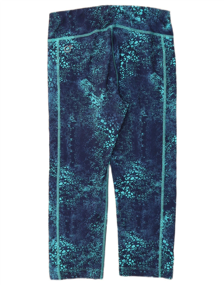 Leggings Capri cu model abstract PUMA pentru femei UK 12 Poliester albastru mediu