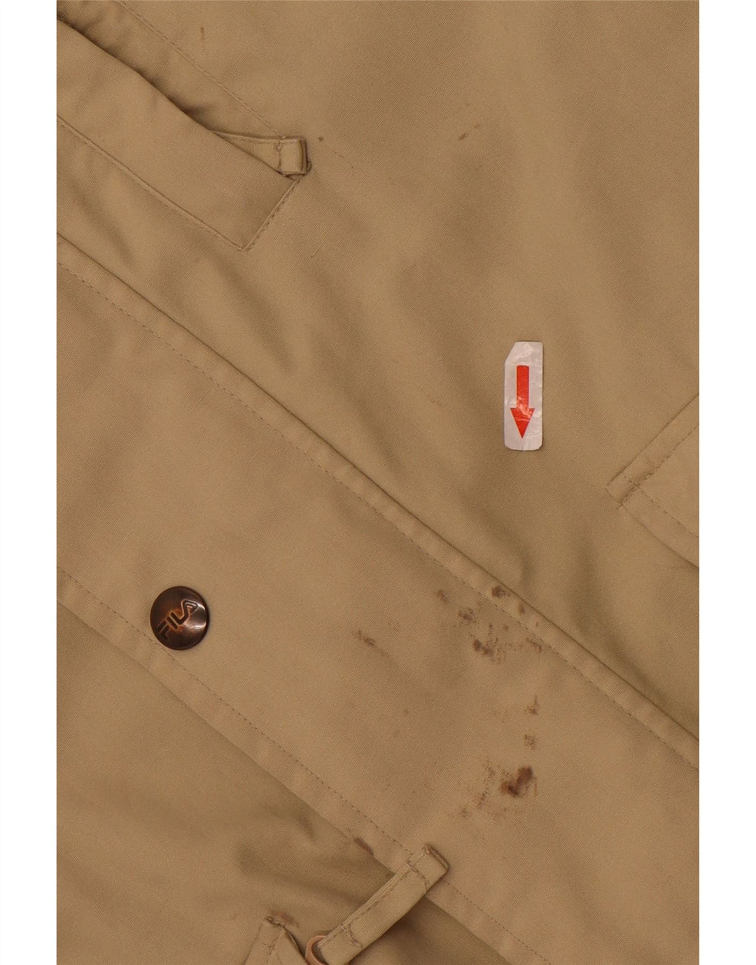 Jachetă de vânt cu glugă Fila pentru bărbați IT 52 XL poliester bej