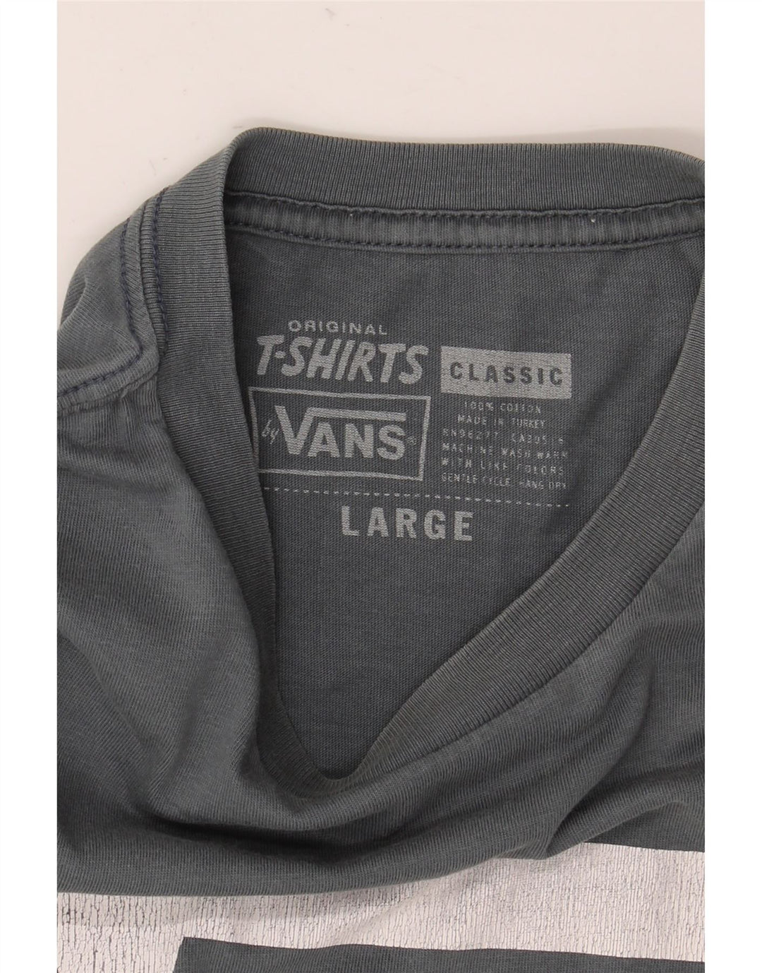 Tricou grafic clasic Vans pentru bărbați Top mare gri