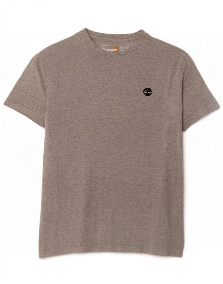 Tricou pentru bărbați Timberland Slim Fit Top din bumbac gri mediu
