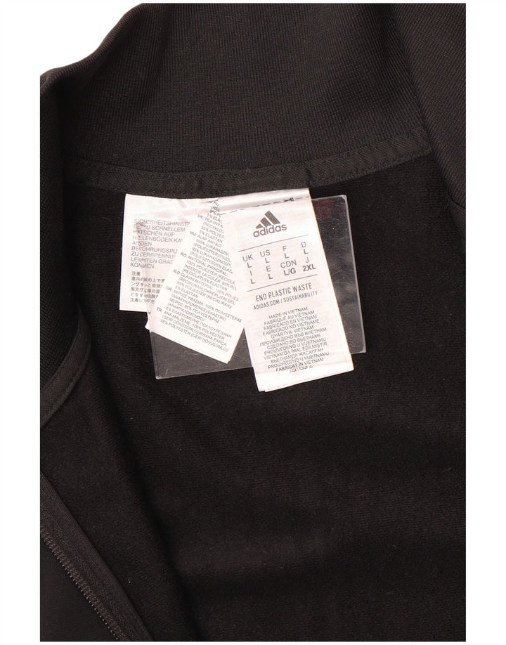 Trening pentru bărbați Adidas, jachetă mare, poliester, negru