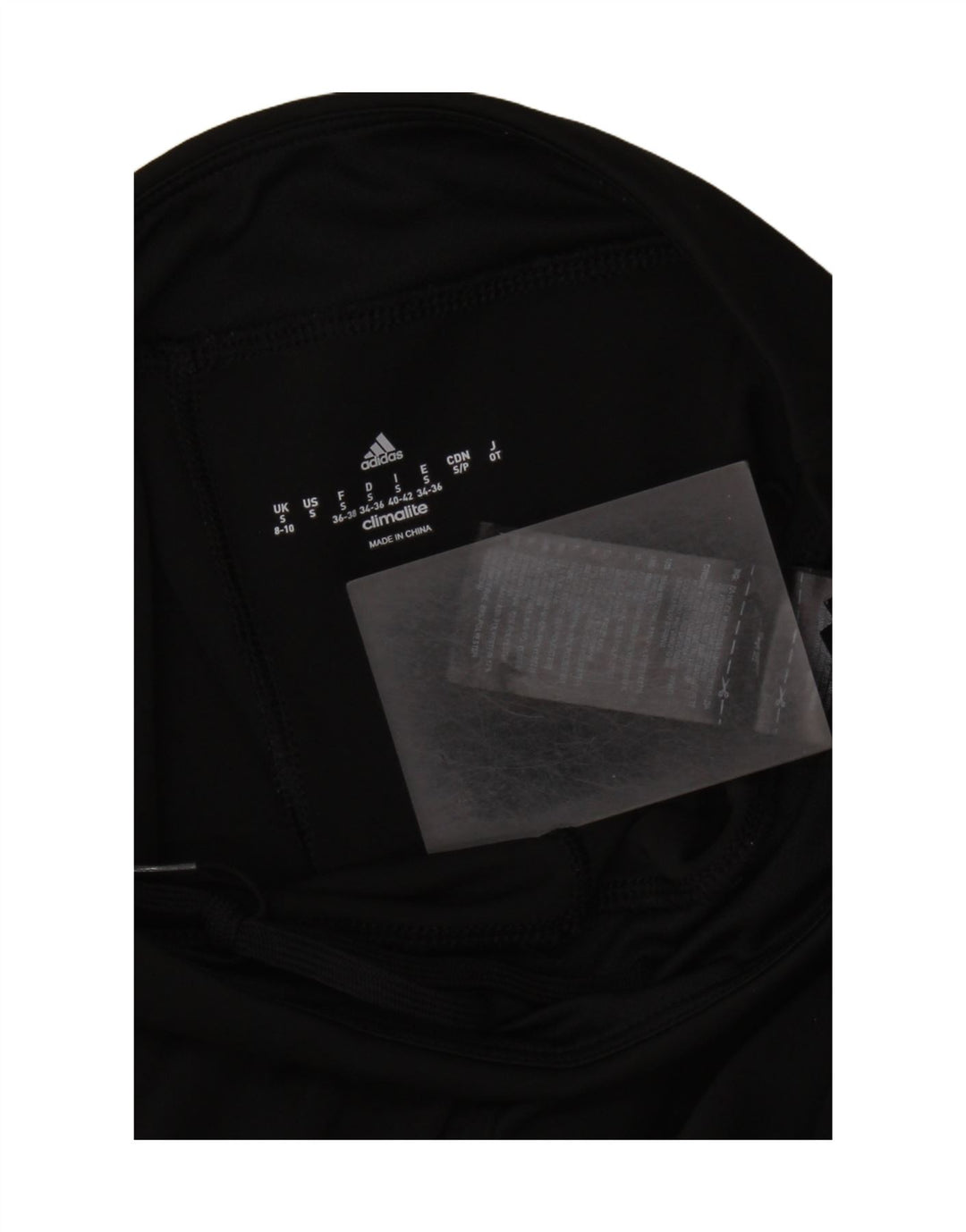 Leggings ADIDAS Climalite Capri pentru femei UK 8/10 Poliester negru mic