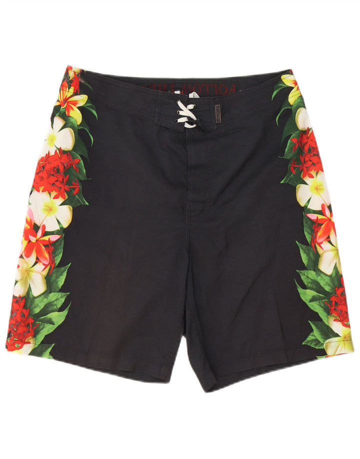 SUNDEK Pantaloni scurți de înot pentru bărbați, gri mediu, poliester floral