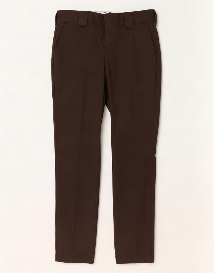 Pantaloni chino pentru bărbați Dickies Slim Fit L30 L32 Maro Poliester