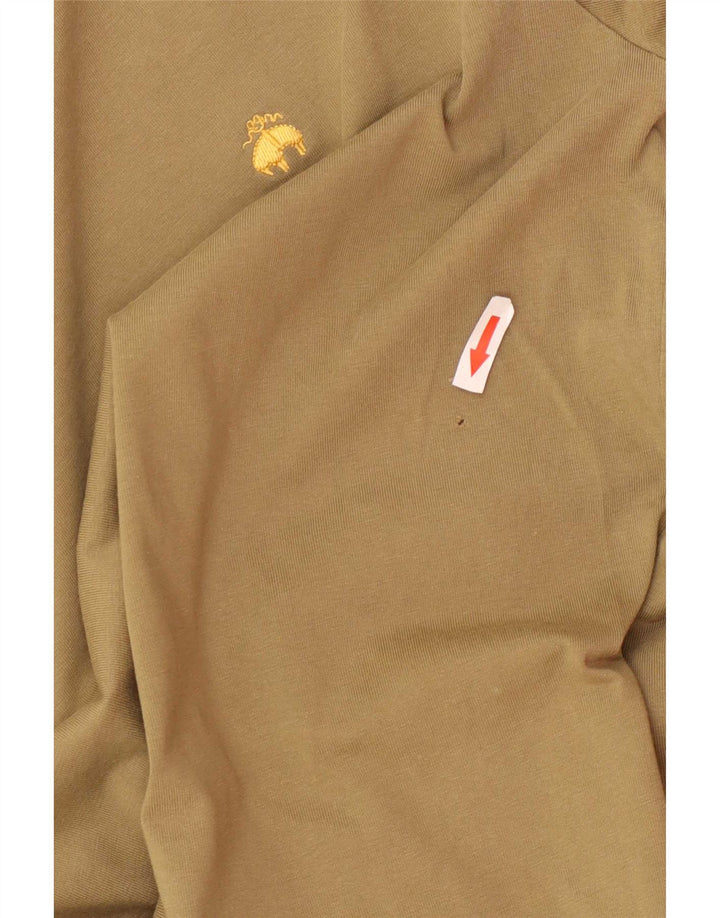 Tricou Brooks Brothers pentru bărbați Top mare din bumbac kaki