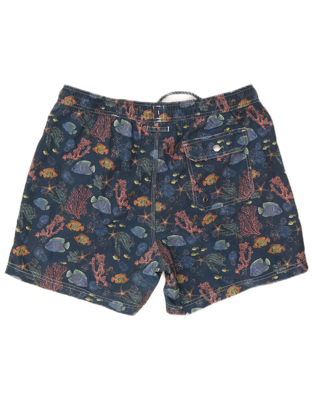 Pantaloni scurți de înot pentru bărbați John Lewis, cu model abstract, poliester mari, albastru