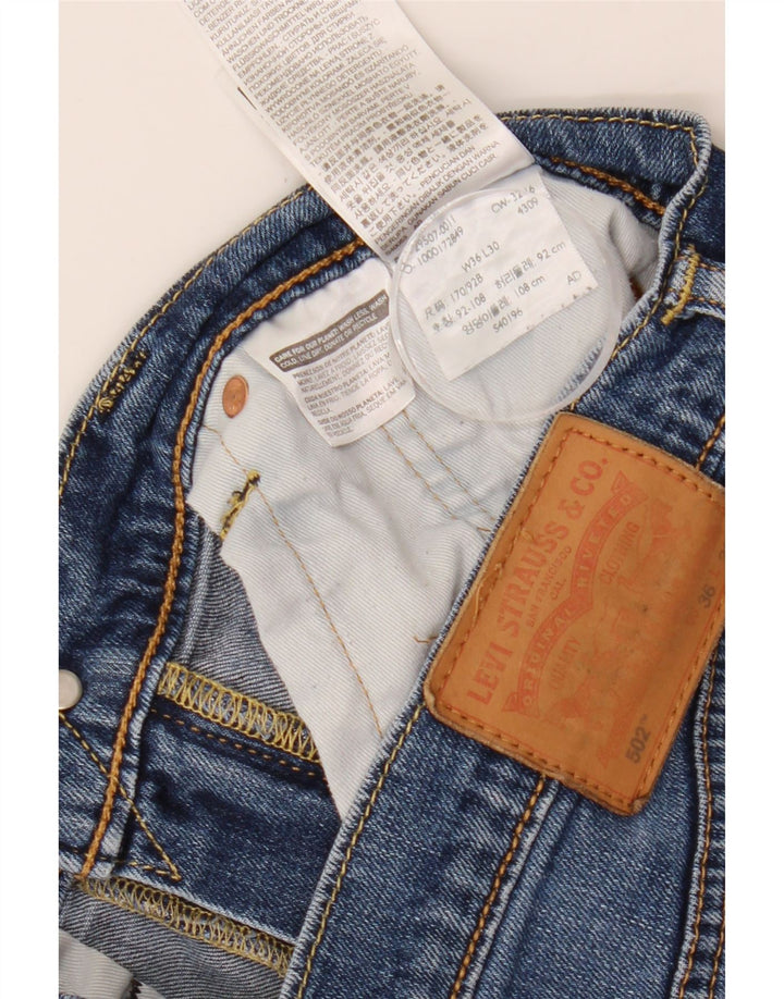 Blugi conici 502 pentru bărbați LEVI'S L36 L28 Bumbac albastru