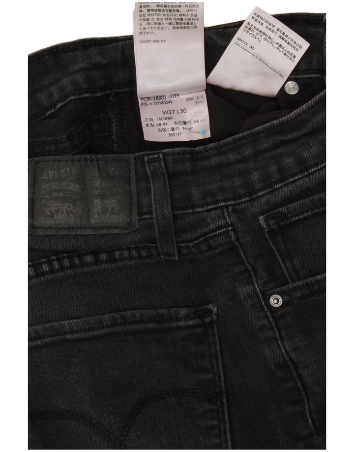 Blugi skinny 721 cu talie înaltă pentru femei LEVI'S W27 L30 bumbac gri