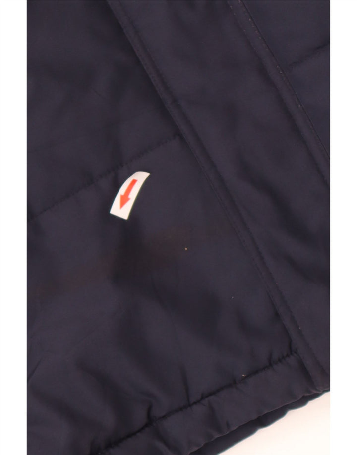 Jachetă căptușită cu glugă grafică Reebok pentru băieți 13-14 ani XL bleumarin poliester