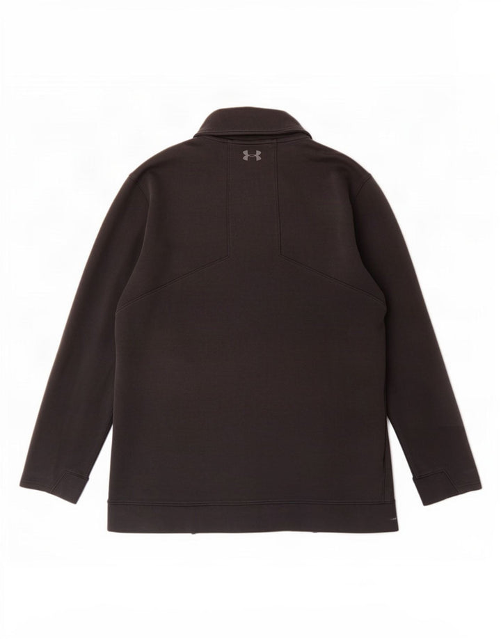 Top Trening Under Armour Cold Gear pentru bărbați, cu fermoar și gât, bumbac negru