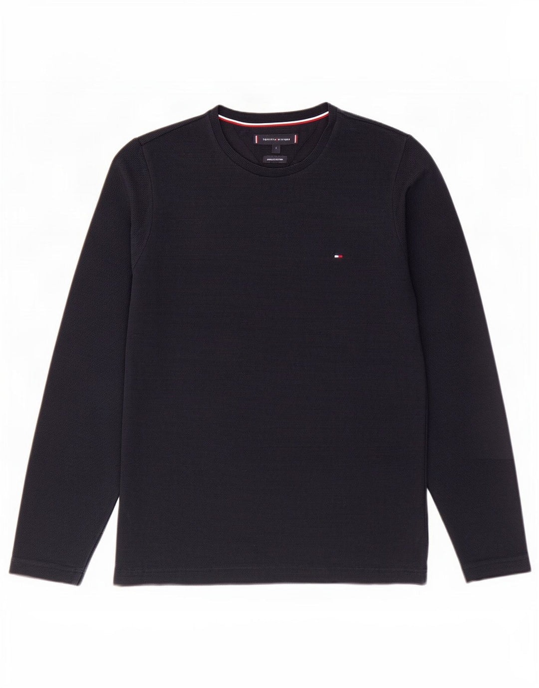 Top pentru bărbați Tommy Hilfiger cu mânecă lungă, mic, bleumarin, bumbac