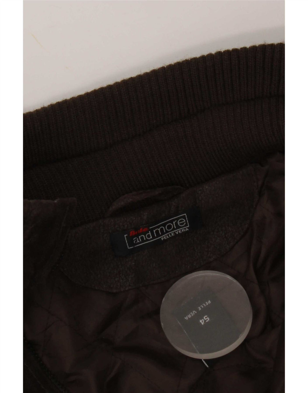 Jachetă militară din piele pentru bărbați Bata and More IT 54 2XL maro