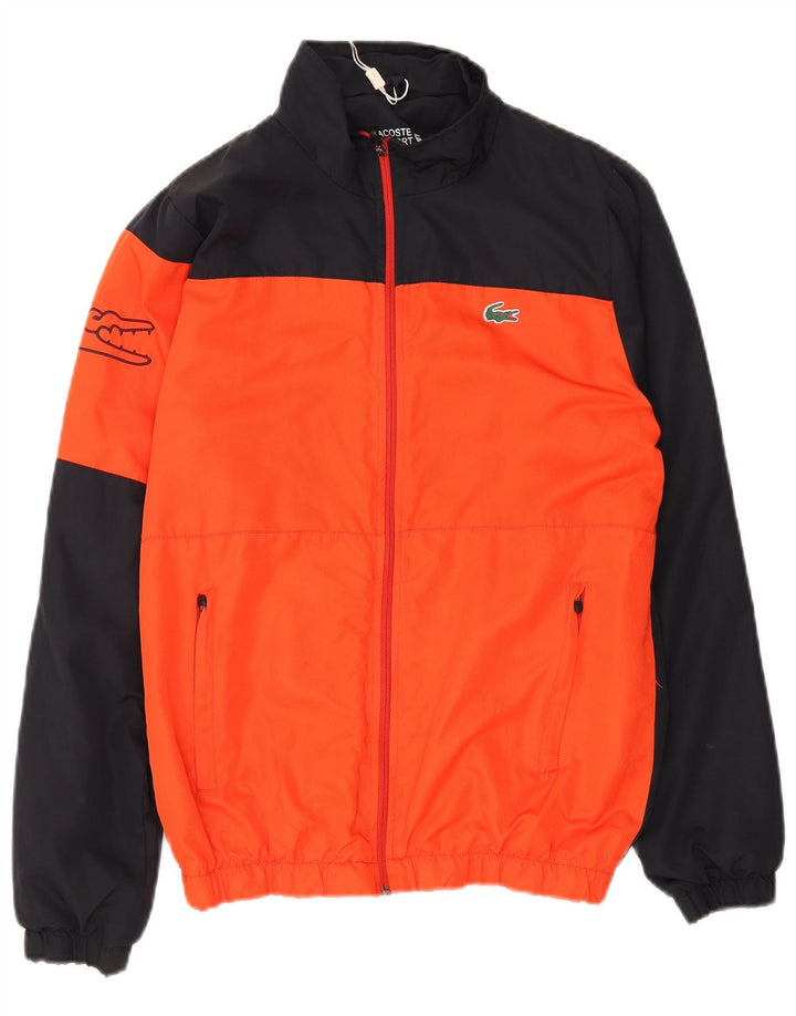 Jachetă de trening grafică pentru bărbați Lacoste Mărimea 4 Medium Black Colorblock