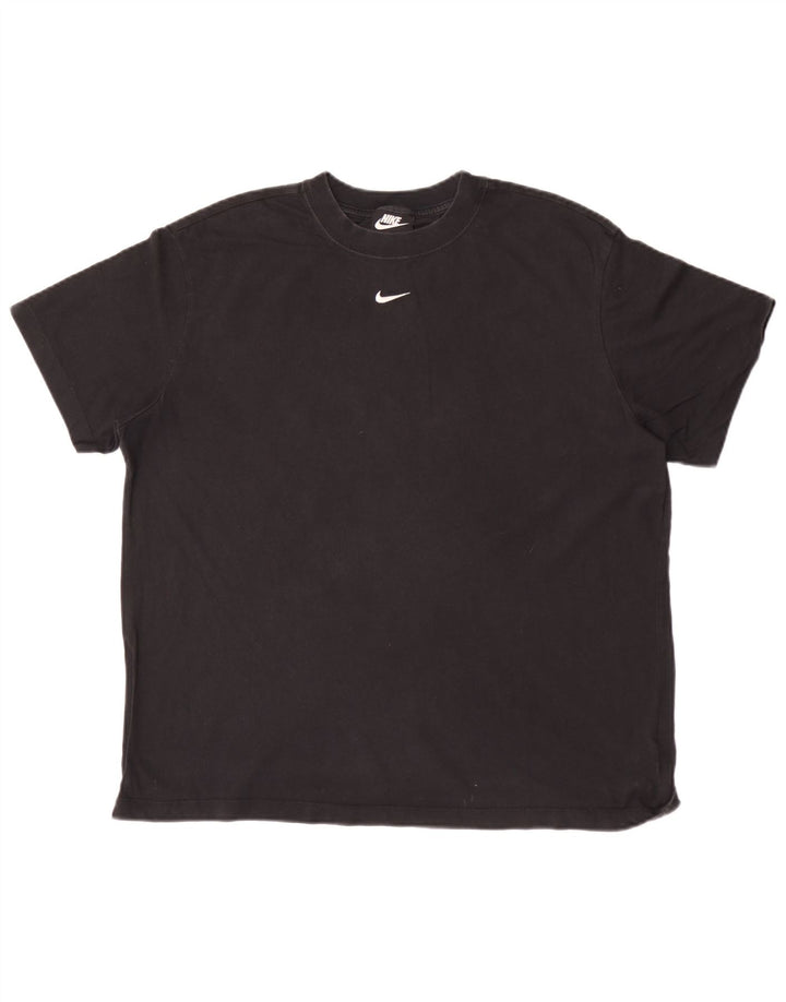 Tricou Bărbați NIKE Top Mediu Negru Bumbac