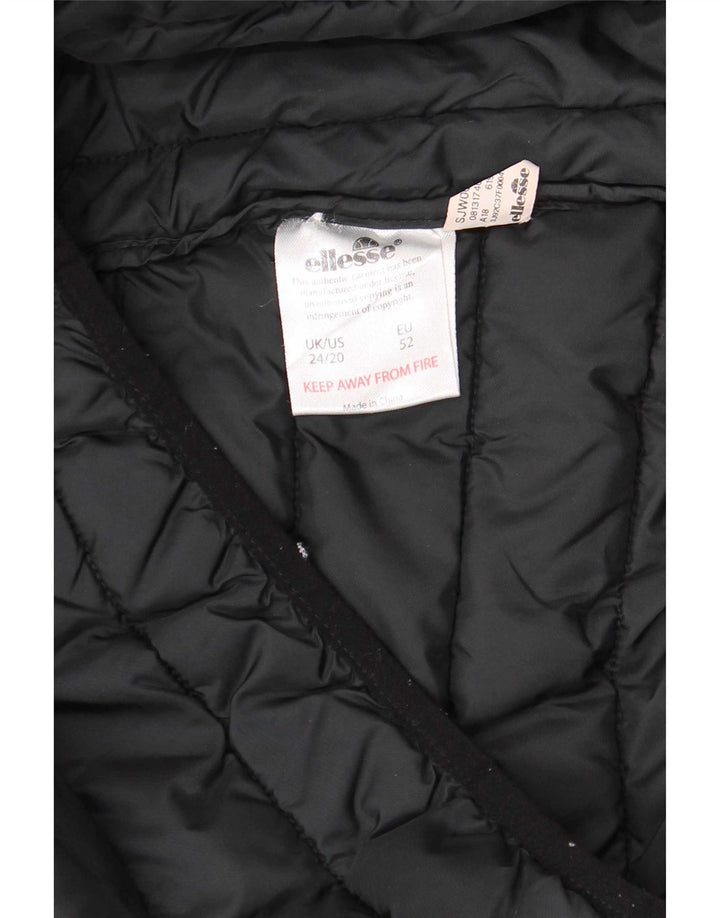 Jachetă căptușită cu glugă pentru femei Ellesse UK 24 4XL Poliester negru