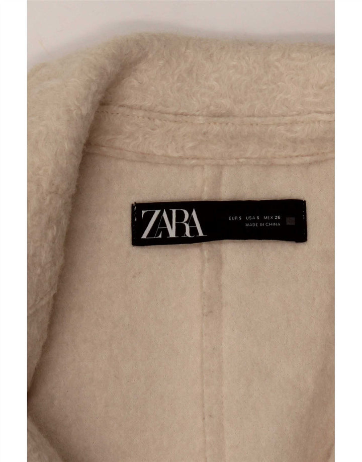 Pardesiu supradimensionat pentru femei Zara UK 10 Mic Bej