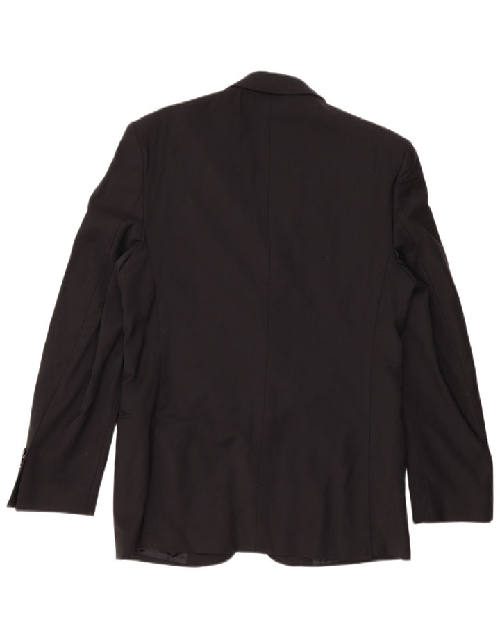 Blazer pentru bărbați Zara cu 2 nasturi EU 46 Lână mică, albastru bleumarin