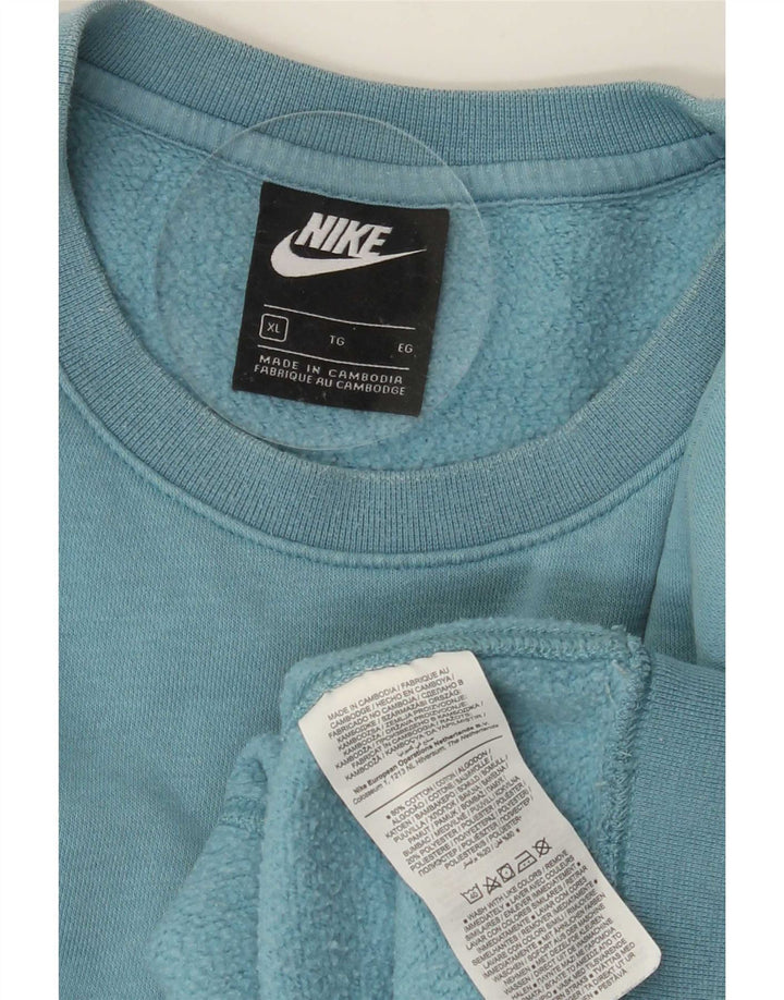 Pulover Nike pentru bărbați, XL, albastru, bumbac