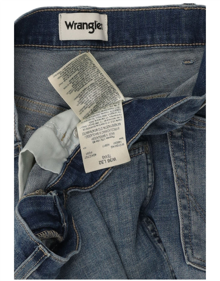 Blugi drepte pentru bărbați Wrangler Texas W36 L30 bumbac albastru