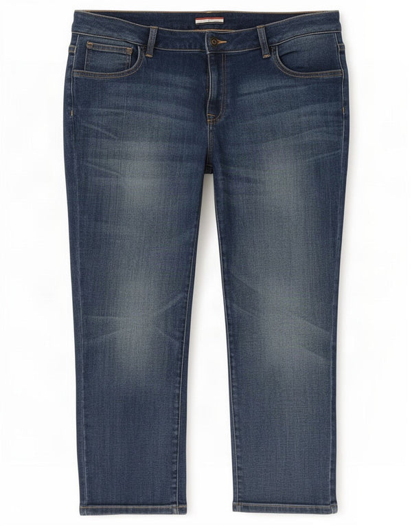 Blugi tăiați pentru femei Tommy Hilfiger US 12 Large W34 L25 Blue Bumbac