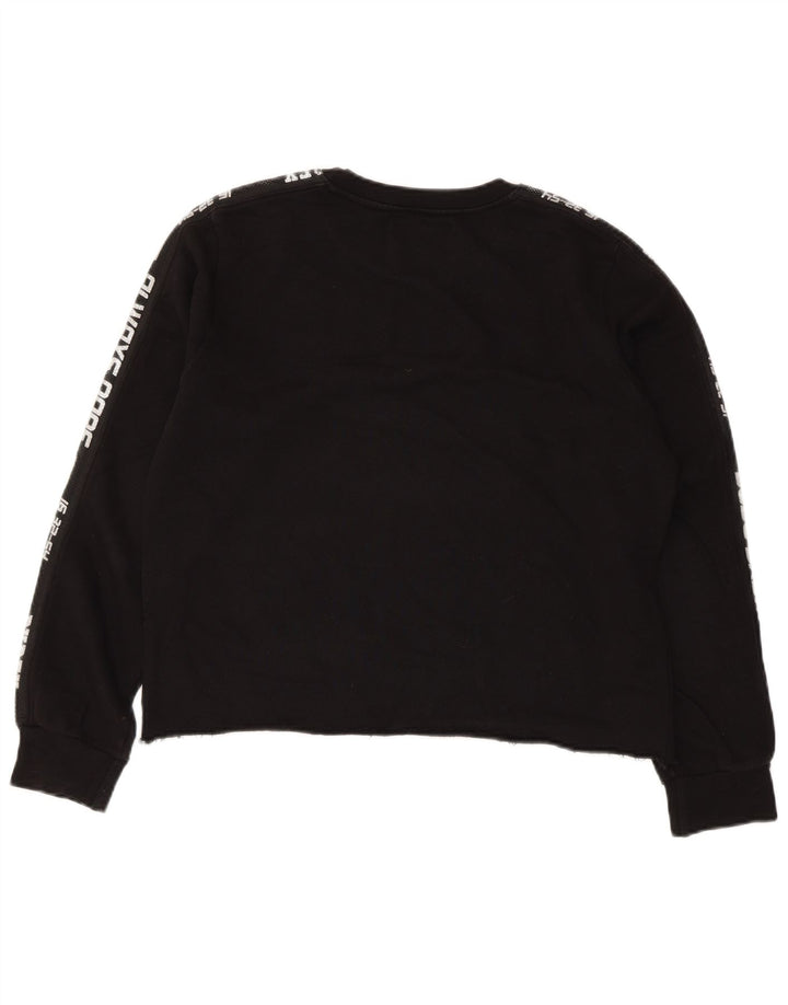 Pulover PYREX pentru femei Crop Graphic Pulover UK 16, mare, negru, bumbac