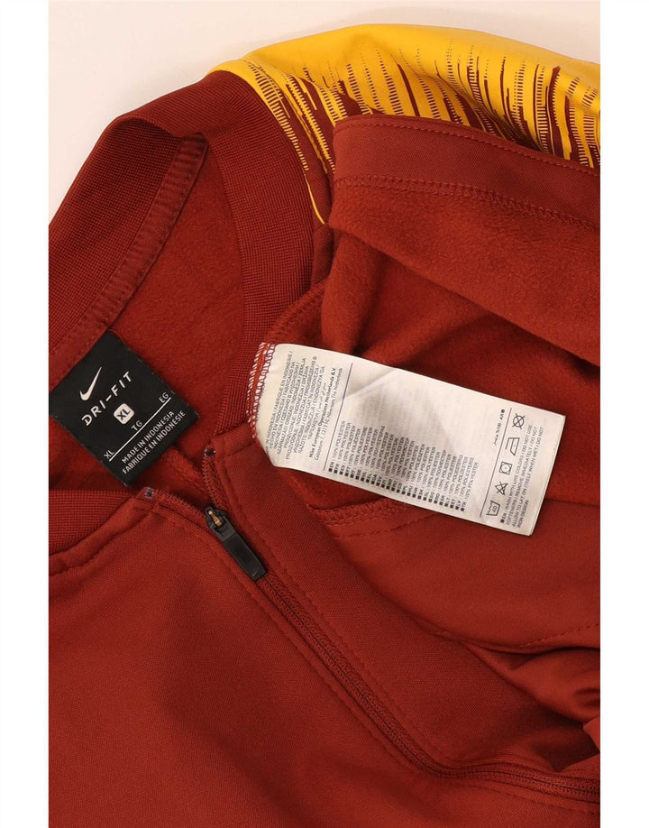 Jachetă de trening Roma pentru bărbați Nike XL Maroon, poliester color bloc