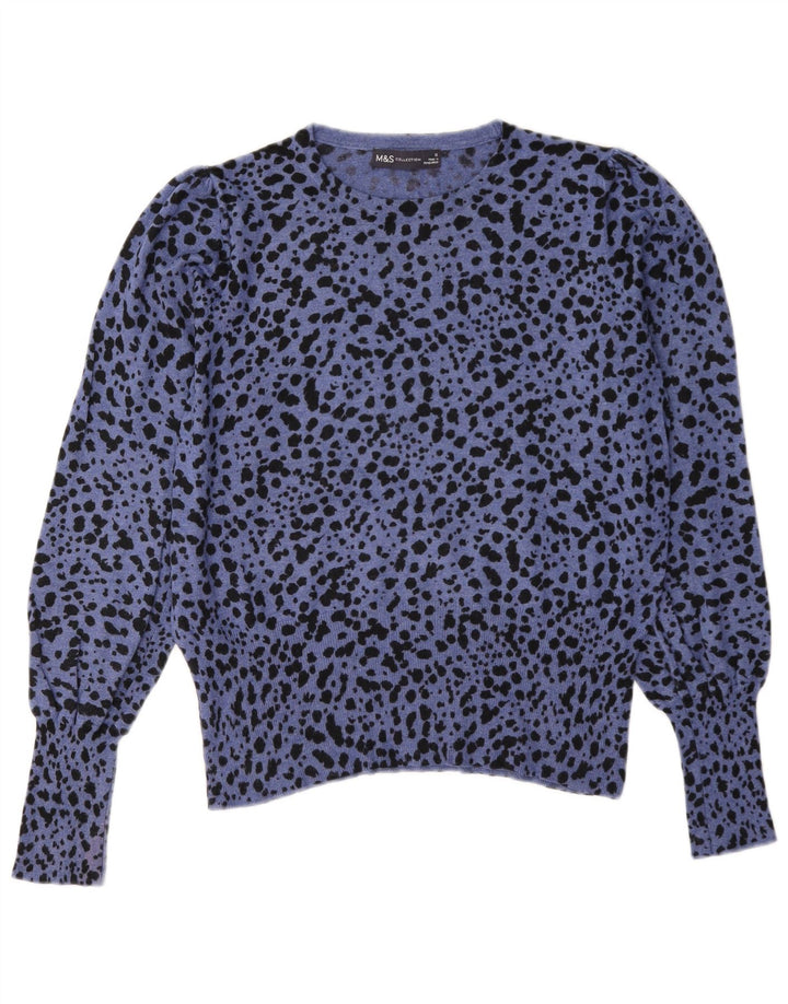 Pulover pentru femei Marks & Spencer cu decolteu cu barca UK 12 Medium Blue
