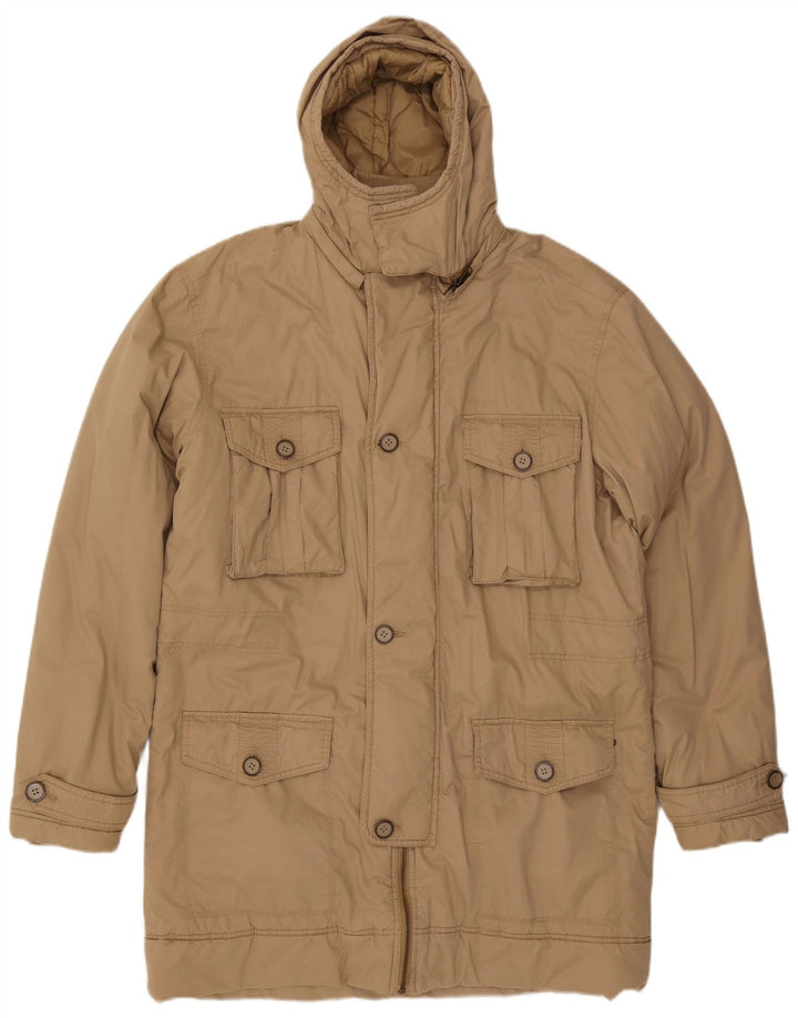 Jachetă parka cu glugă Wrangler pentru bărbați UK 44 2XL Bej Poliamidă