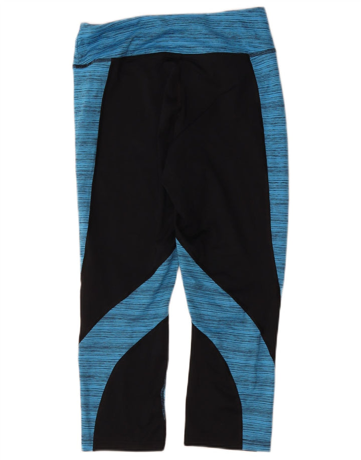 Leggings Capri Champion pentru femei UK 14 Medium Black Colorblock Poliester