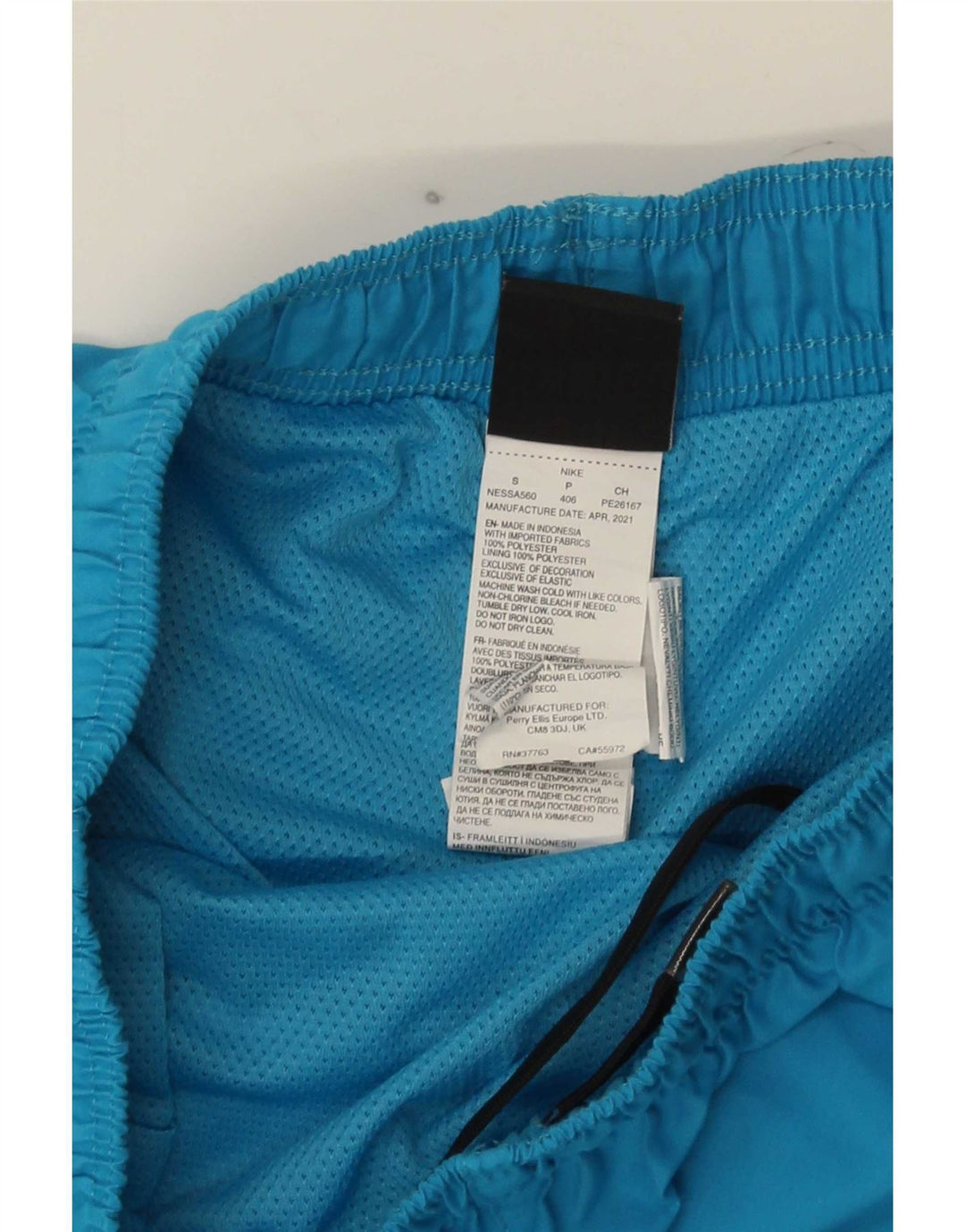 Pantaloni scurți de înot Nike pentru bărbați, mici, albastru, poliester