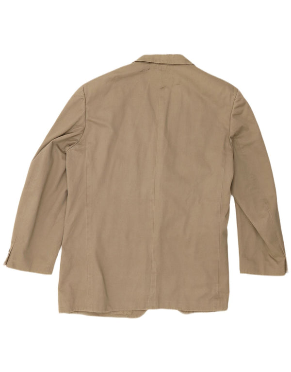 Jachetă pentru bărbați Marks & Spencer, cu 3 nasturi, UK 44 XL, bumbac kaki
