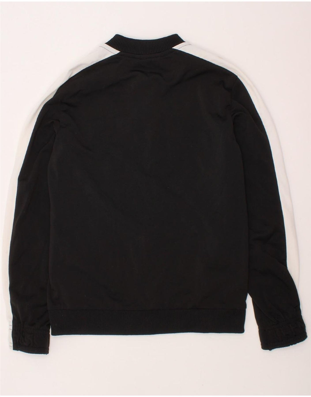 PUMA Boys Graphic Tracksuit Top Jacket 9-10 Years Black Colourblock