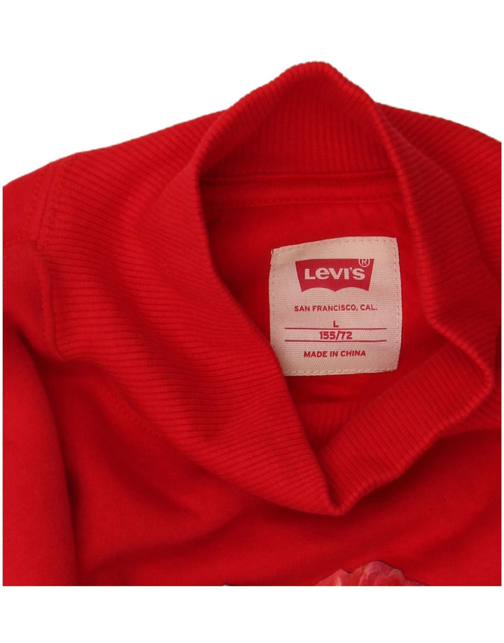 Pulover pentru fete Levi's Graphic Pulover 13-14 Ani Mare Roșu