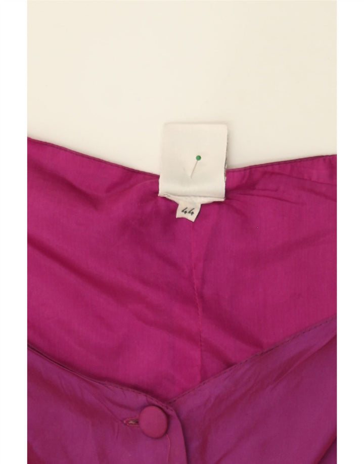 VINTAGE Womens Crop Blouse Top IT 44 Medium Pink Acetate Vintage Vintage and Second-Hand Vintage from Messina Hembry 