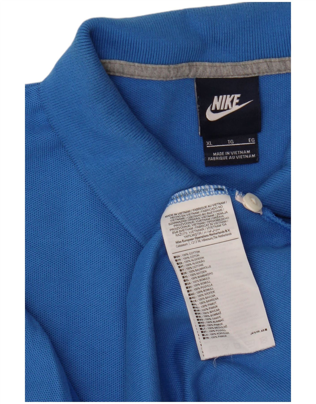 Tricou polo pentru bărbați Nike XL, bumbac albastru