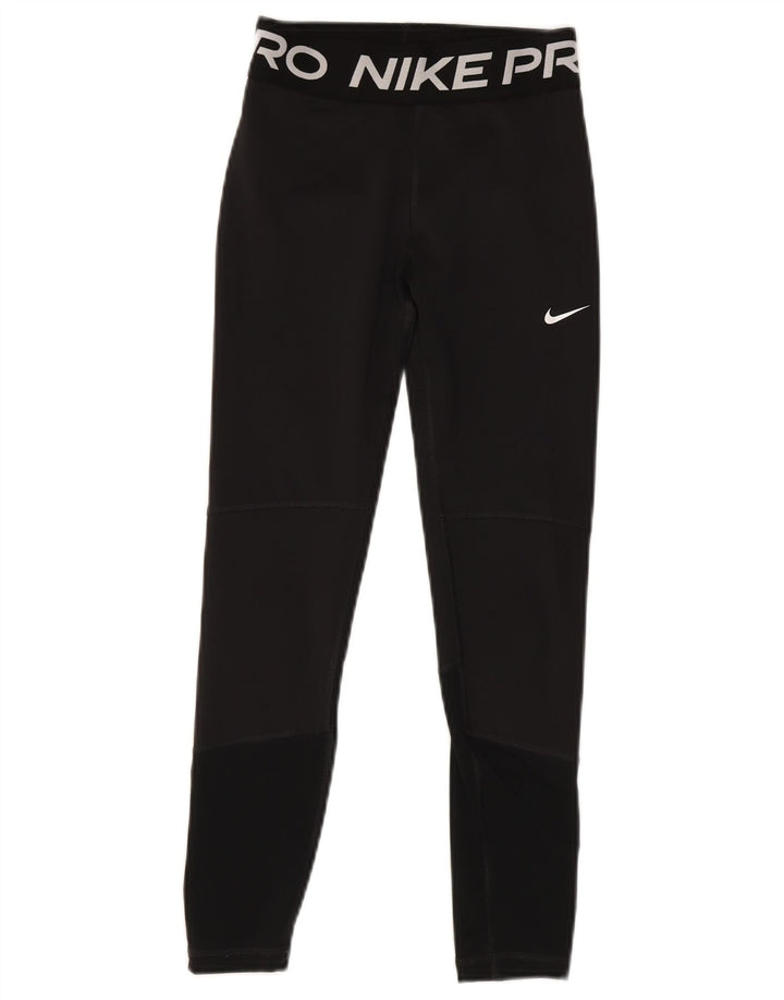 Leggings NIKE Fete Dri Fit Graphic 10-11 ani Poliester negru mediu